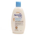 Aveeno Baby Cleansing Therapy Wash, Scent Free L__ïlMΨND (8oz)