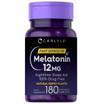 Carlyle Melatonin 12mg Fast Dissolve 天然莓味 退黑激素 (180粒)