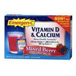 Emergen-C Vitamin D & Calcium, Mixed Berry (30pkt)