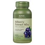 GNC Herbal Plus Bilberry 60mg sl (100)