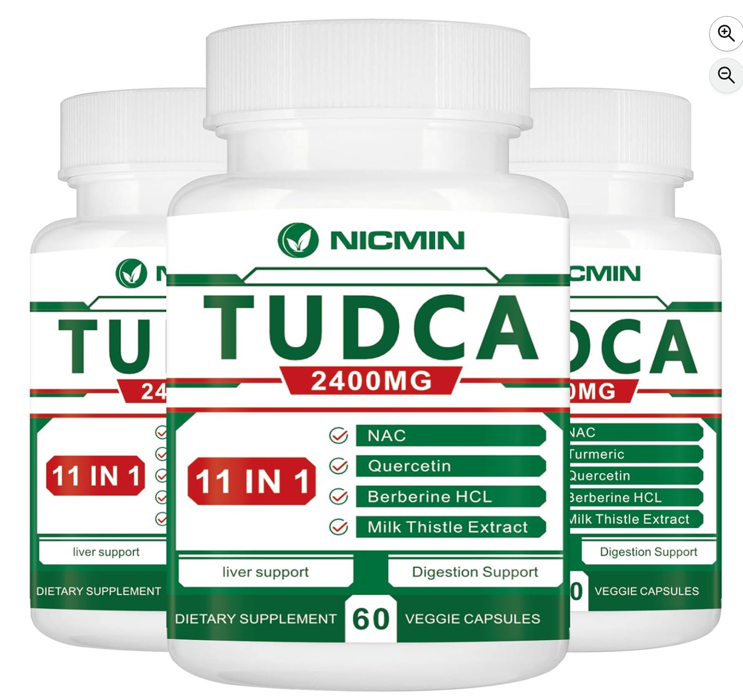 NICMIN TUDCA 2400 膽汁鹽複方膠囊(3瓶/180粒) NICMIN TUDCA 2400 膽汁鹽複方膠囊(3瓶/180粒)