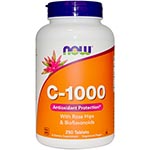 NOW Foods Vitamin C-1000 with Rose Hips ѵMLRC (250)