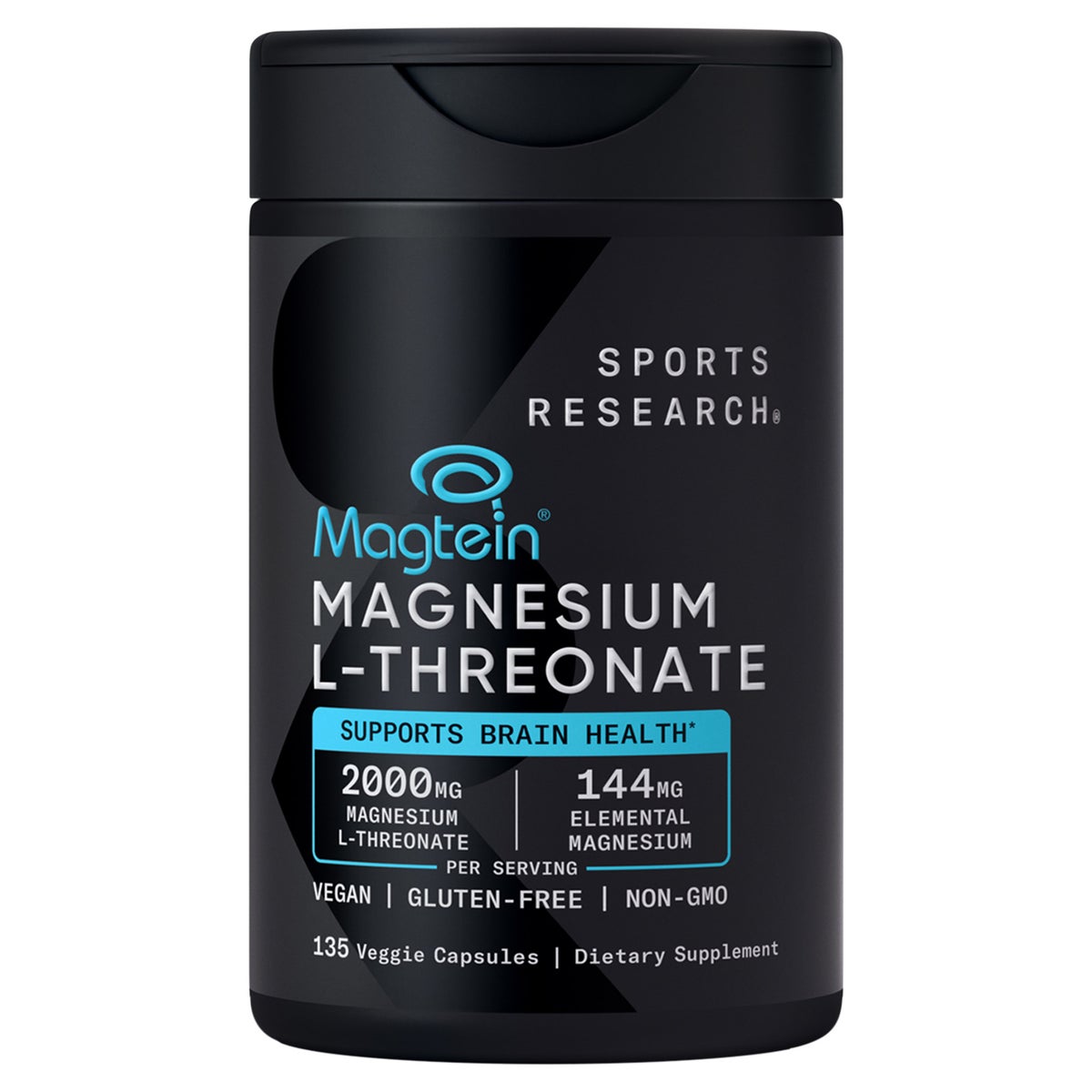 Sports Research Magtein 鎂L-蘇糖酸鹽2000mg(135粒) Sports Research Magtein 鎂L-蘇糖酸鹽2000mg(135粒)