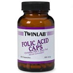 Twinlab Folic Acid, 800mcg  (200)