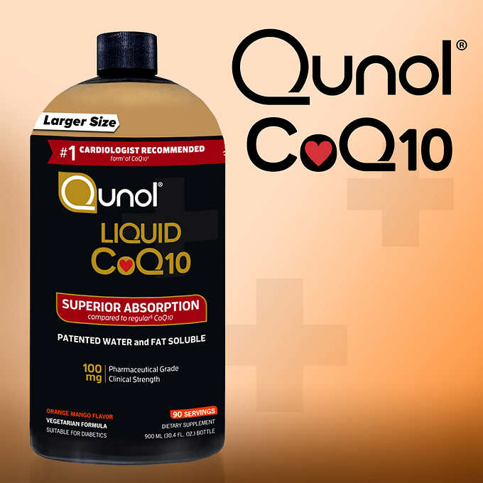 Qunol Liquid CoQ10 100 mg., 30 Ounces ¤ѵMG黲酶]30oz^