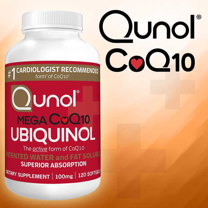 Qunol Mega CoQ10 100 mg., 120 Softgels ѵMj@߻酶 ]120ɡ^