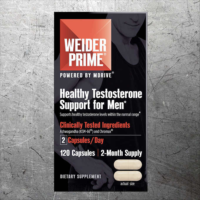 Weider Prime Testosterone Support ଯ (120)